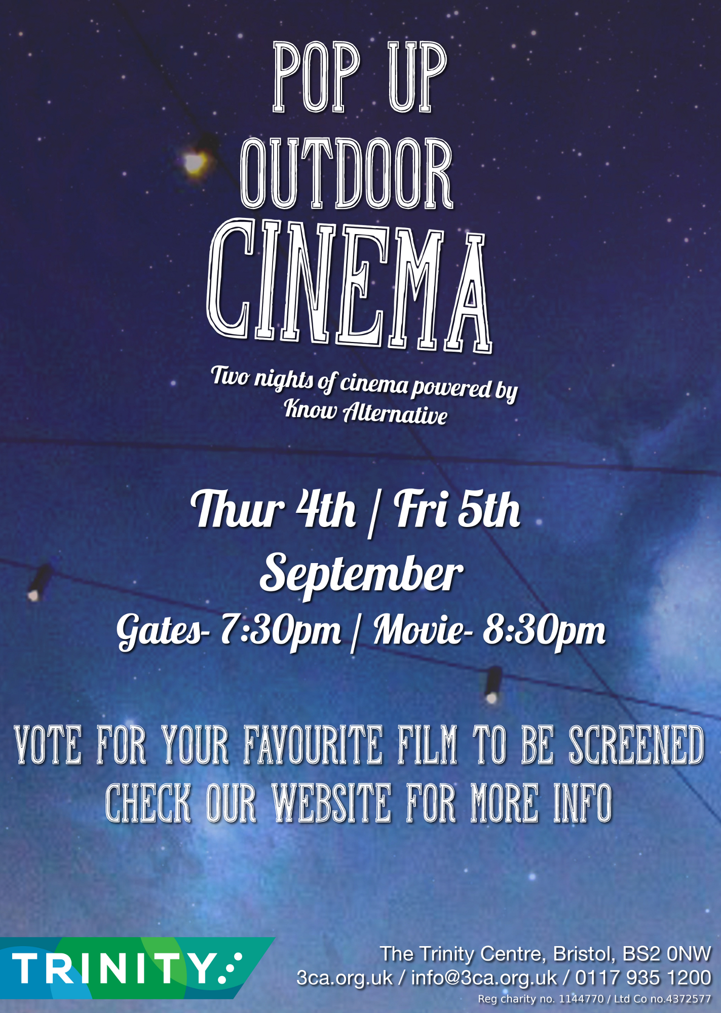 Pop Up Outdoor Cinema