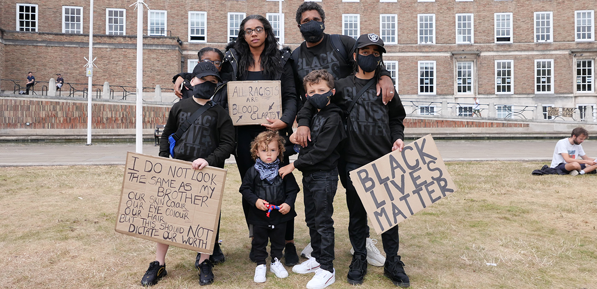 Family at Black Lives Matter