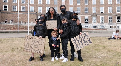 Family at BLM Bristol Colin Moody