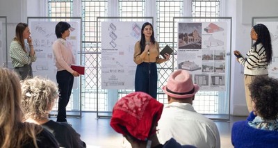 MA Students presenting at JWB sharing event 